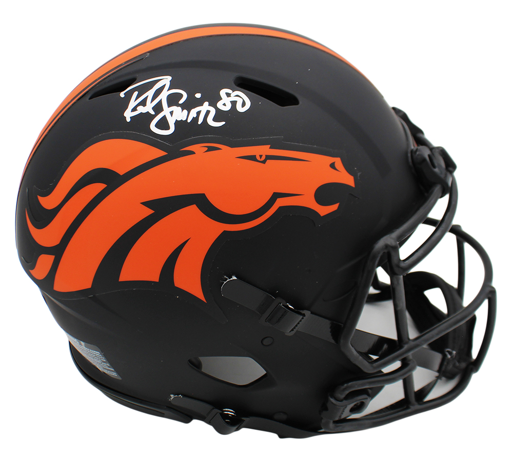 Rod Smith Signed Denver Broncos Speed Authentic Eclipse NFL Helmet