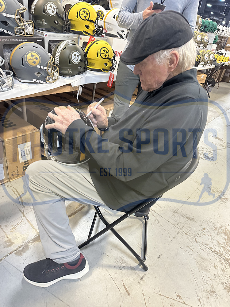 Terry Bradshaw Signed Pittsburgh Steelers Speed Flex Authentic NFL Helmet - Image 5