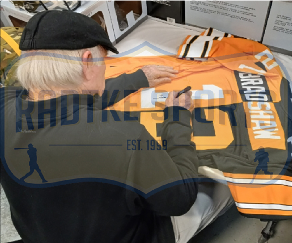 Terry Bradshaw Signed Pittsburgh Steelers Mitchell & Ness Split NFL Jersey - Image 4