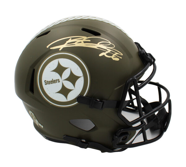 Rod Woodson Signed Pittsburgh Steelers Speed Full Size Salute to Service NFL Helmet