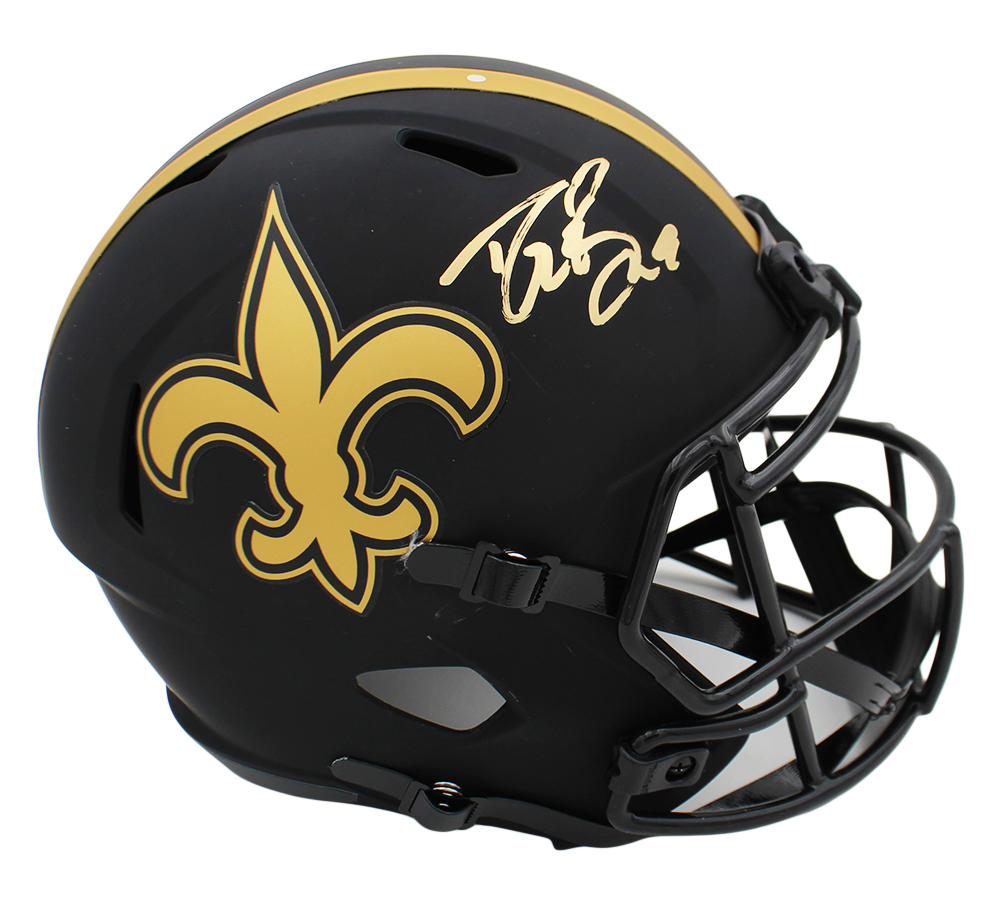 Drew Brees Signed New Orleans Saints Speed Full Size Eclipse NFL Helmet