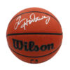 Tim Hardaway Sr. Signed Golden State Warriors Wilson NBA Basketball