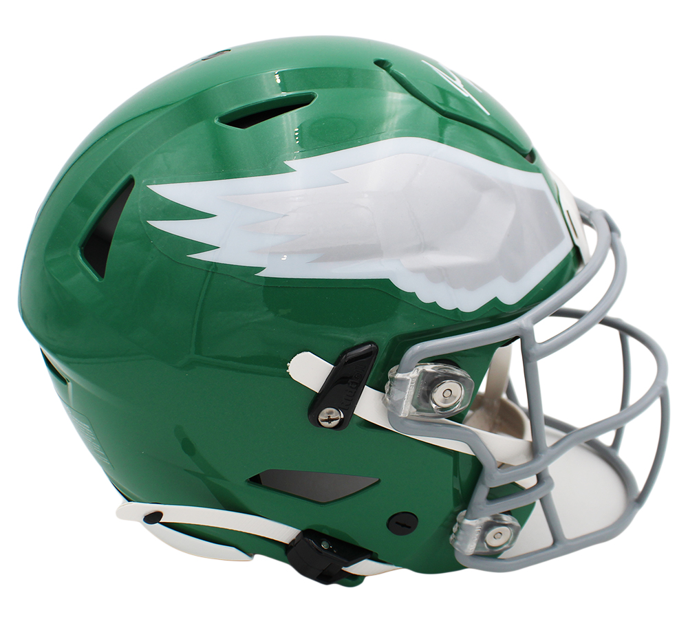 Jason Kelce Signed Philadelphia Eagles Speed Flex Authentic Kelly Green NFL Helmet - Image 3