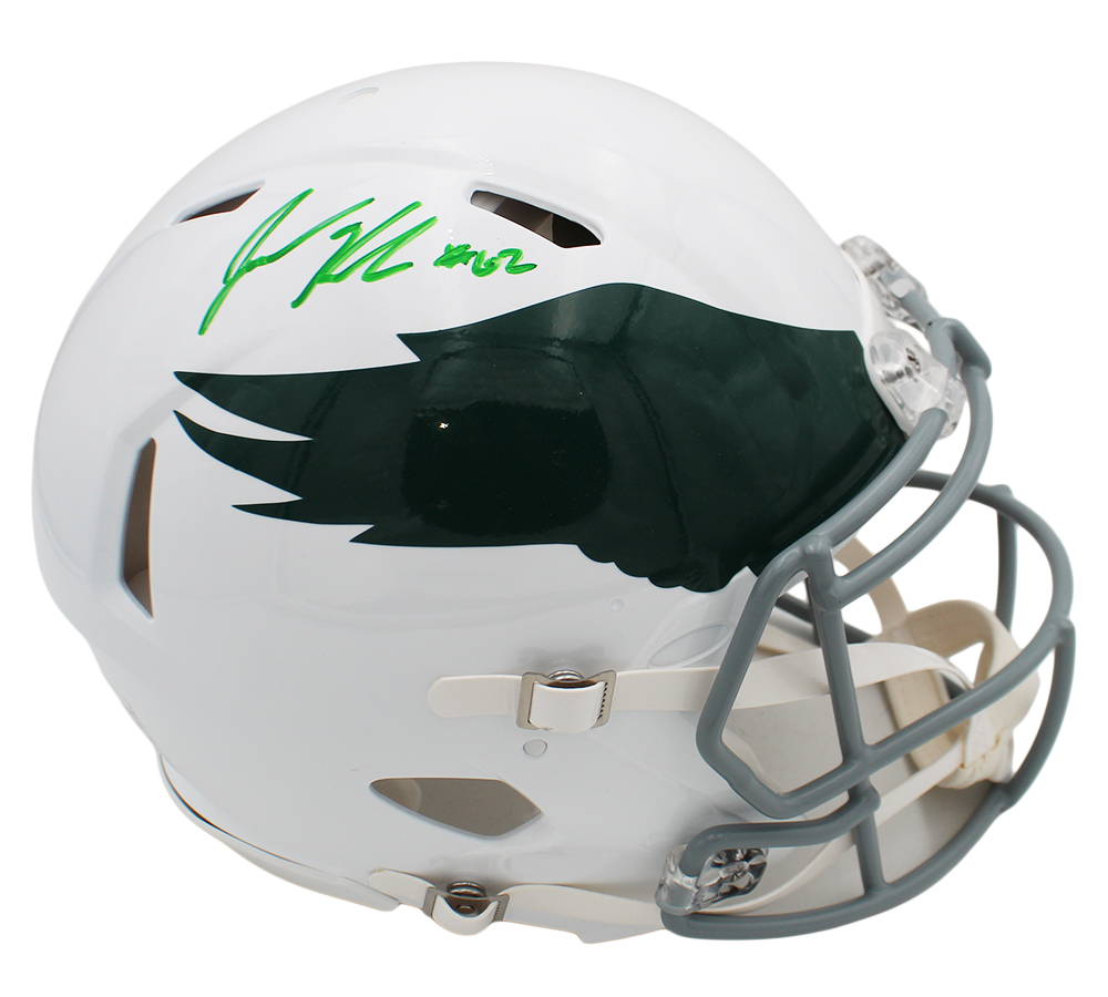 Jason Kelce Signed Philadelphia Eagles Speed Authentic Throwback 1969-73 NFL Helmet