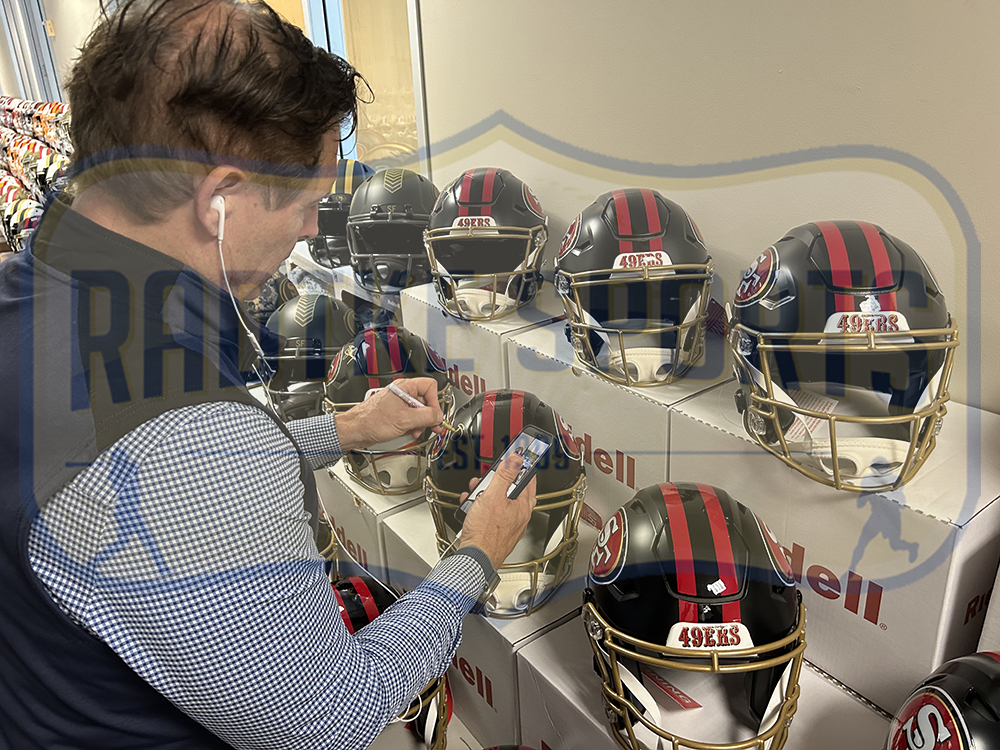 Steve Young Signed San Francisco 49ers Speed Flex Authentic Rivalries NFL Helmet - Image 5