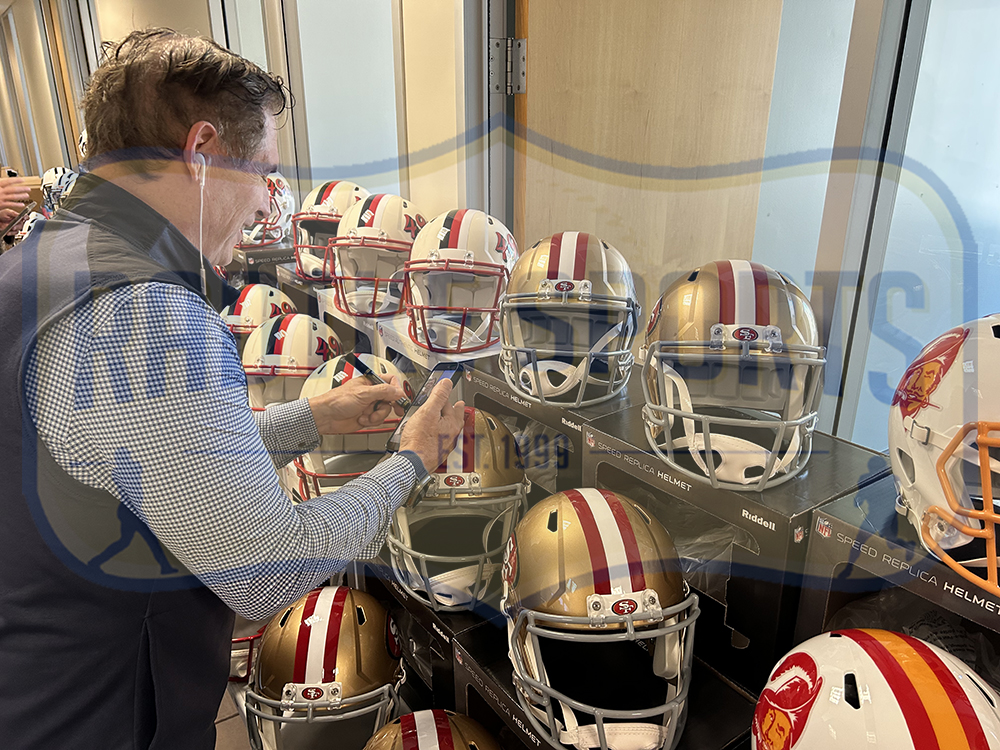 Steve Young Signed San Francisco 49ers Speed Full Size NFL Helmet - Image 3