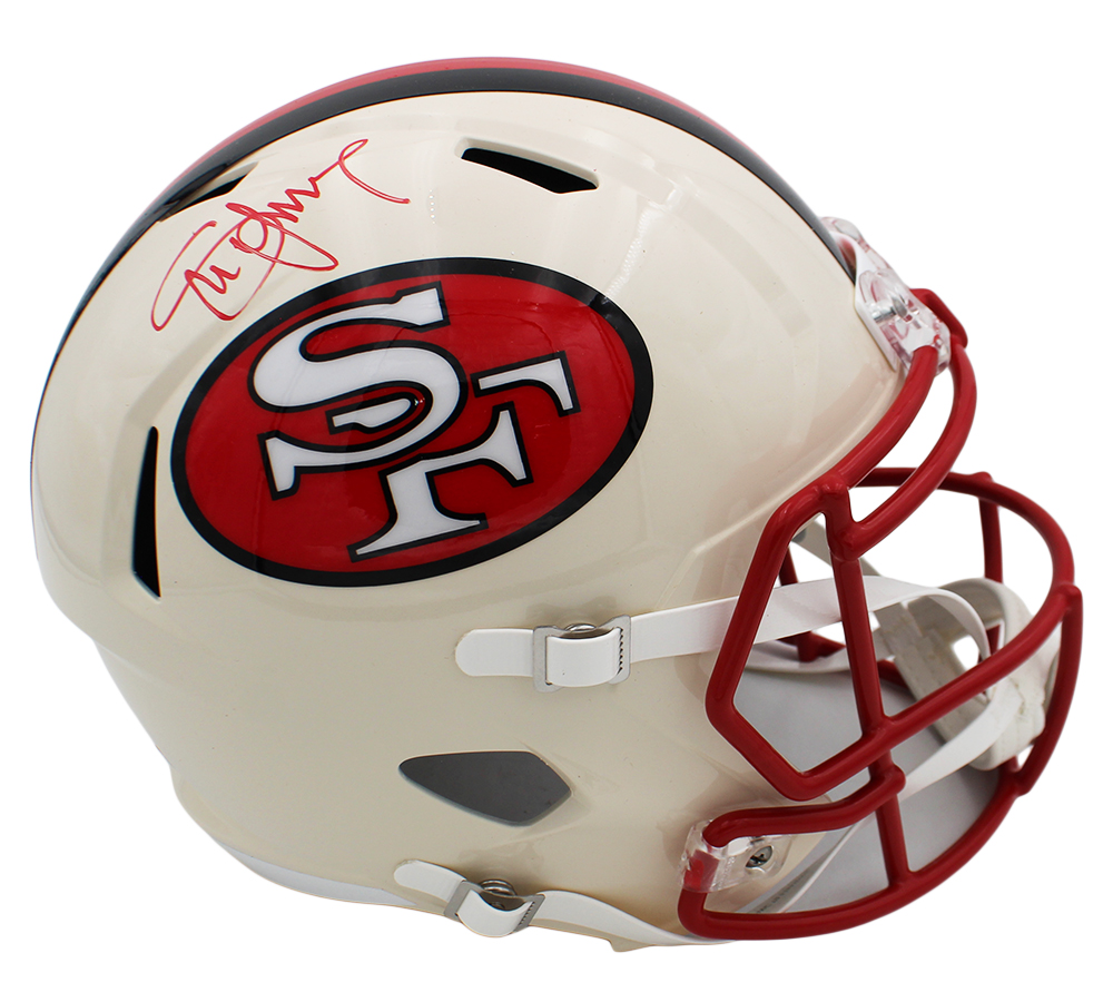 Steve Young Signed San Francisco 49ers Speed Full Size Retro NFL Helmet - Image 3