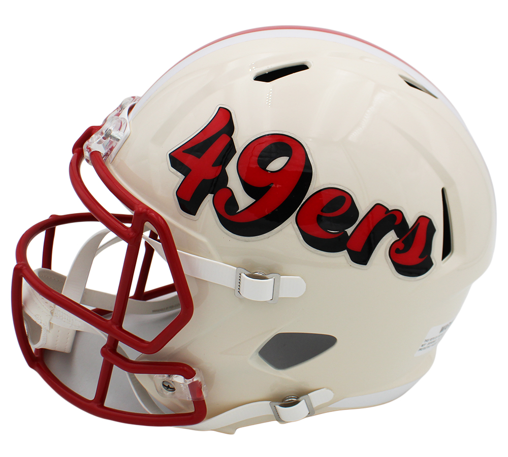 Steve Young Signed San Francisco 49ers Speed Full Size Retro NFL Helmet - Image 2