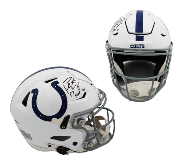 Peyton Manning Signed Indianapolis Colts Speed Flex Authentic NFL Helmet with "HOF 21" Inscription