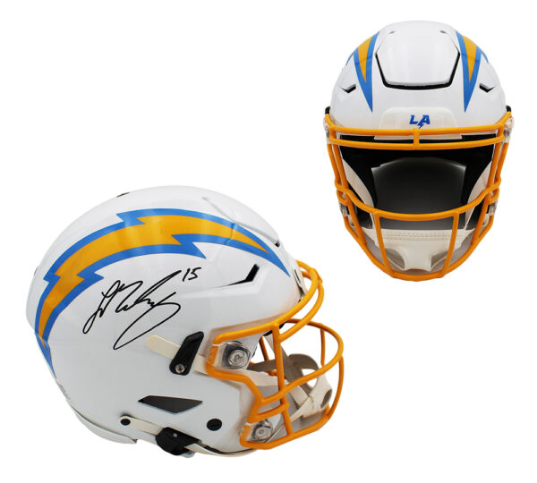 Ladd McConkey Signed Los Angeles Chargers Speed Flex Authentic NFL Helmet