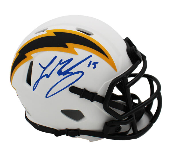 Ladd McConkey Signed Los Angeles Chargers Speed Lunar NFL Mini Helmet