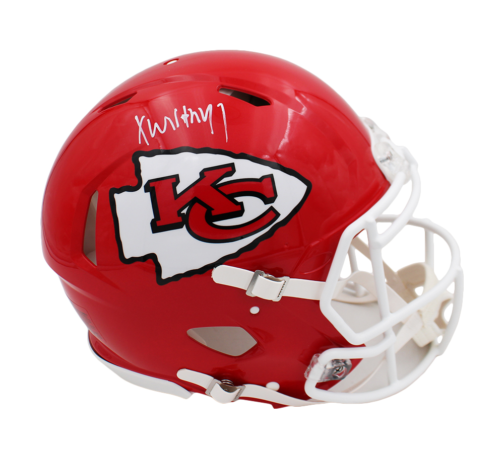 Xavier Worthy Signed Kansas City Chiefs Speed Authentic NFL Helmet