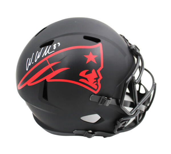Wes Welker Signed New England Patriots Speed Full Size Eclipse NFL Helmet