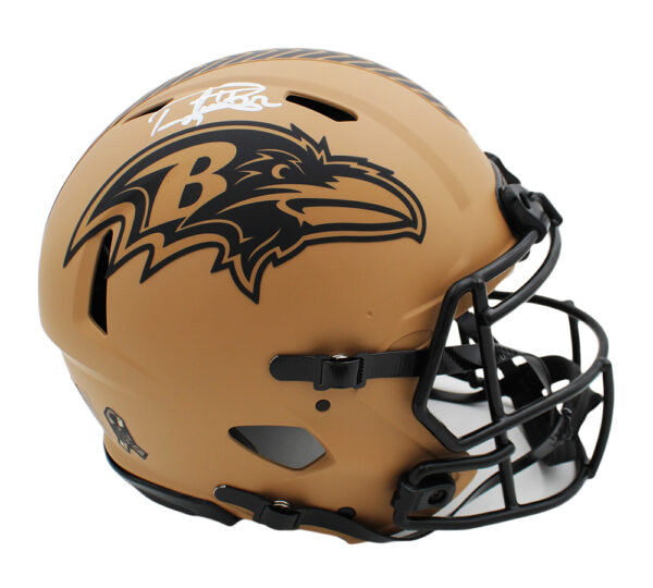 Derrick Henry Signed Baltimore Ravens Speed Authentic Salute To Service 2 NFL Helmet - Image 2