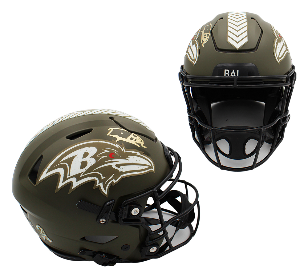 Derrick Henry Signed Baltimore Ravens Speed Flex Authentic Salute to Service NFL Helmet