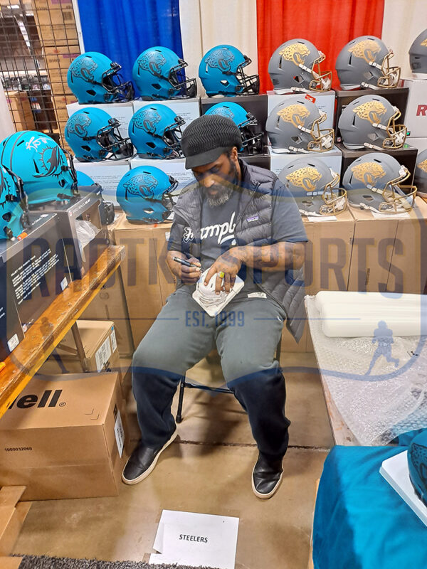 Ricky Williams Signed Texas Longhorns Speed NCAA Mini Helmet with "HT 98" Inscription - Image 2
