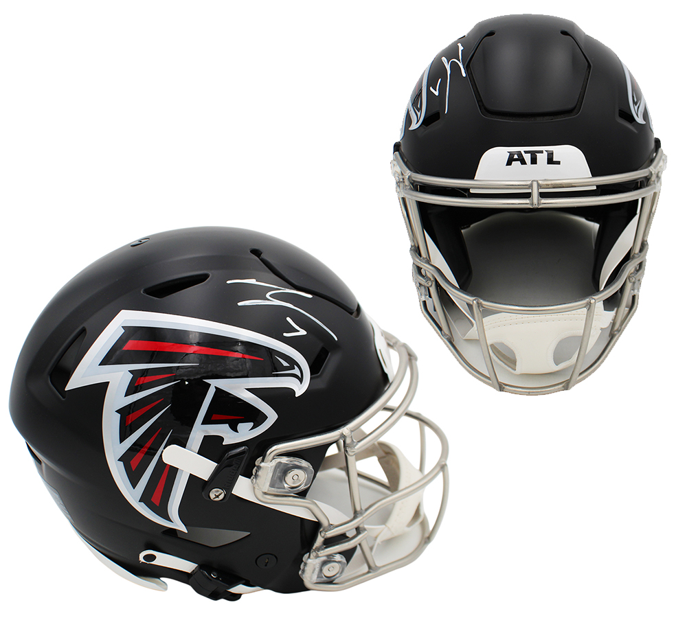 Bijan Robinson Signed Atlanta Falcons Speed Flex Authentic NFL Helmet