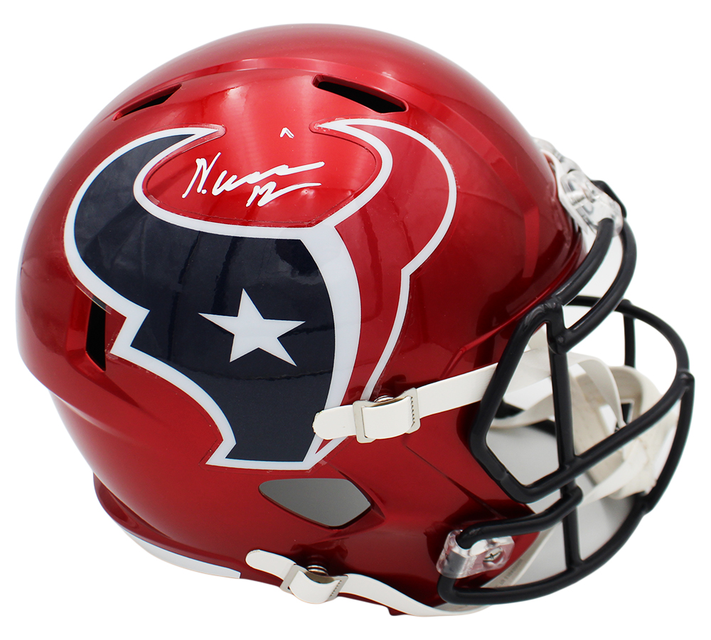 Nico Collins Signed Houston Texans Speed Full Size Alternate 2022 NFL Helmet