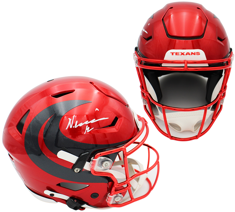 Nico Collins Signed Houston Texans Speed Flex Authentic Alternate NFL Helmet