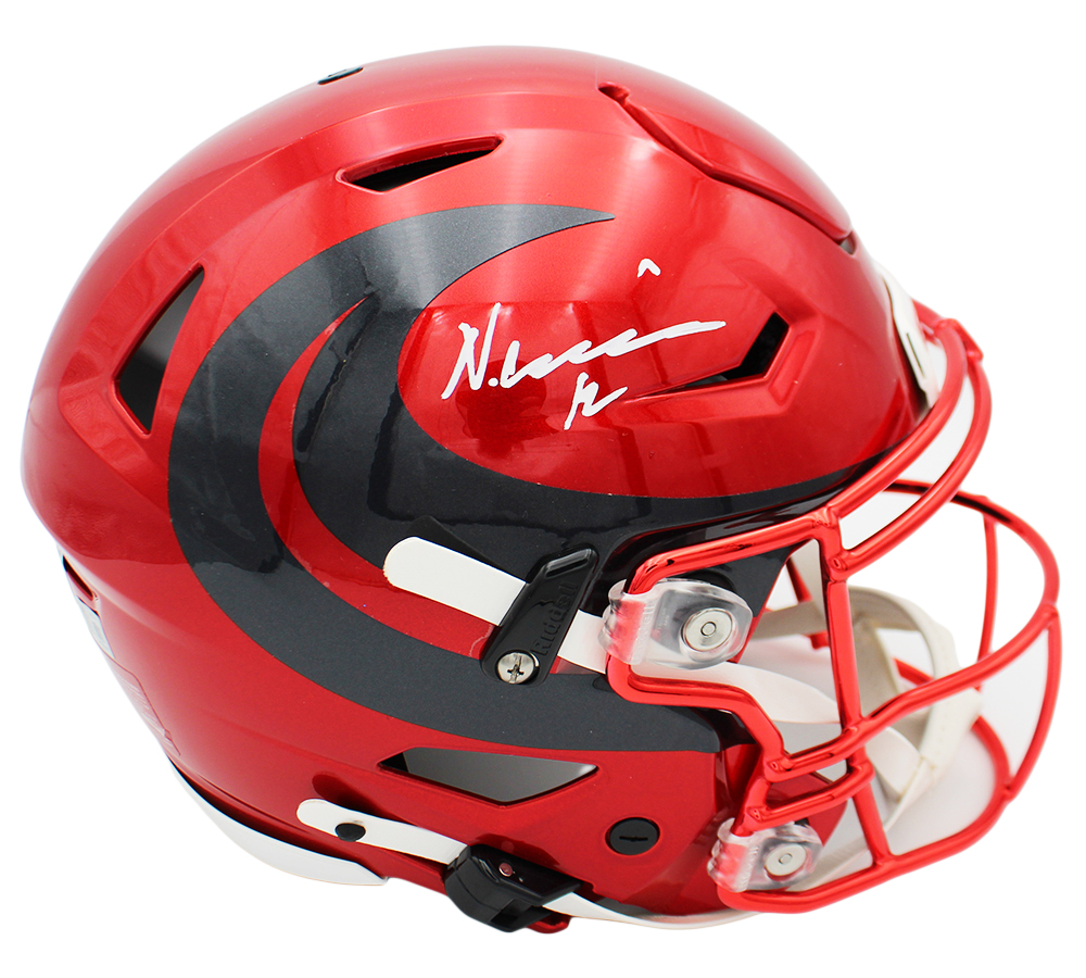Nico Collins Signed Houston Texans Speed Flex Authentic Alternate NFL Helmet - Image 2