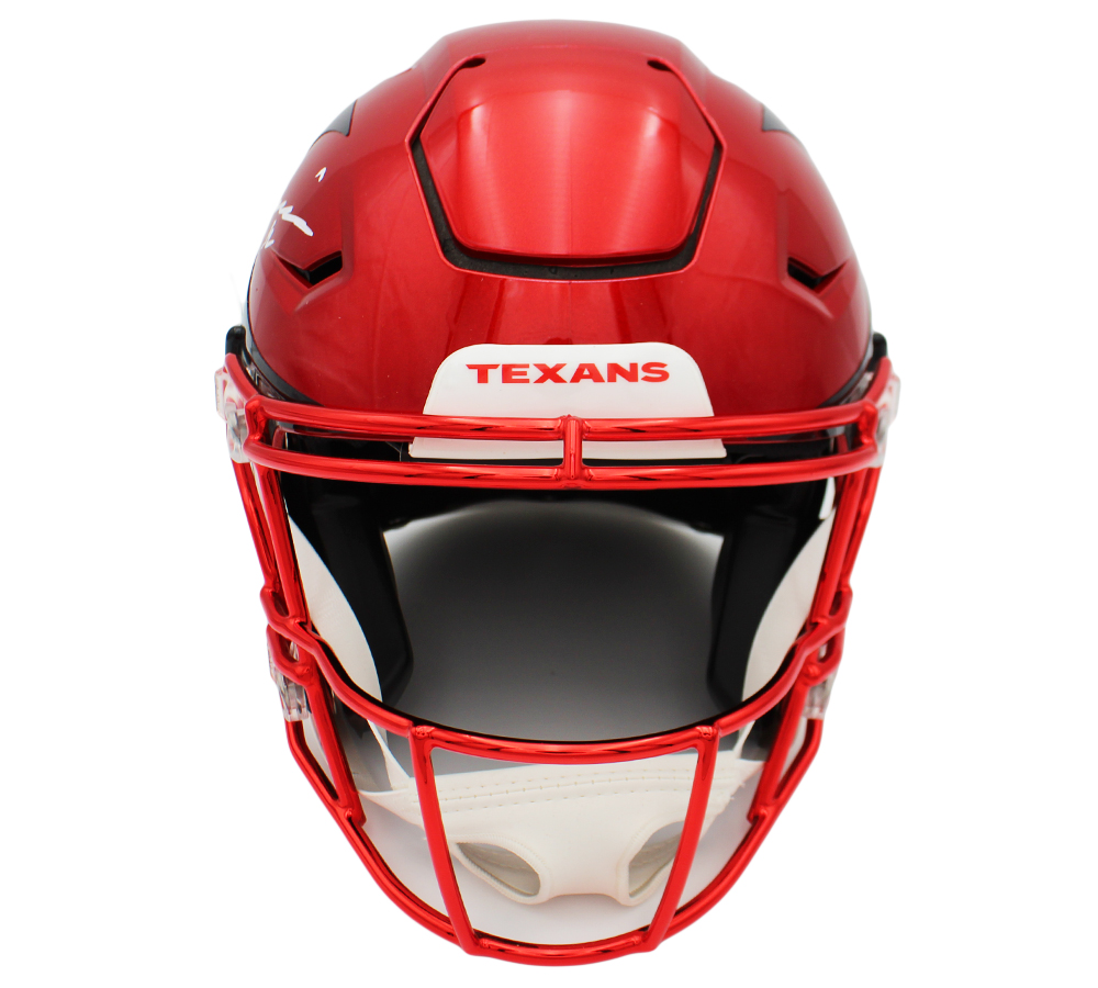 Nico Collins Signed Houston Texans Speed Flex Authentic Alternate NFL Helmet - Image 3