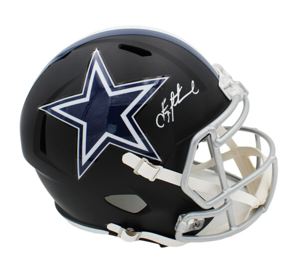 Troy Aikman Signed Dallas Cowboys Speed Full Size Black NFL Helmet