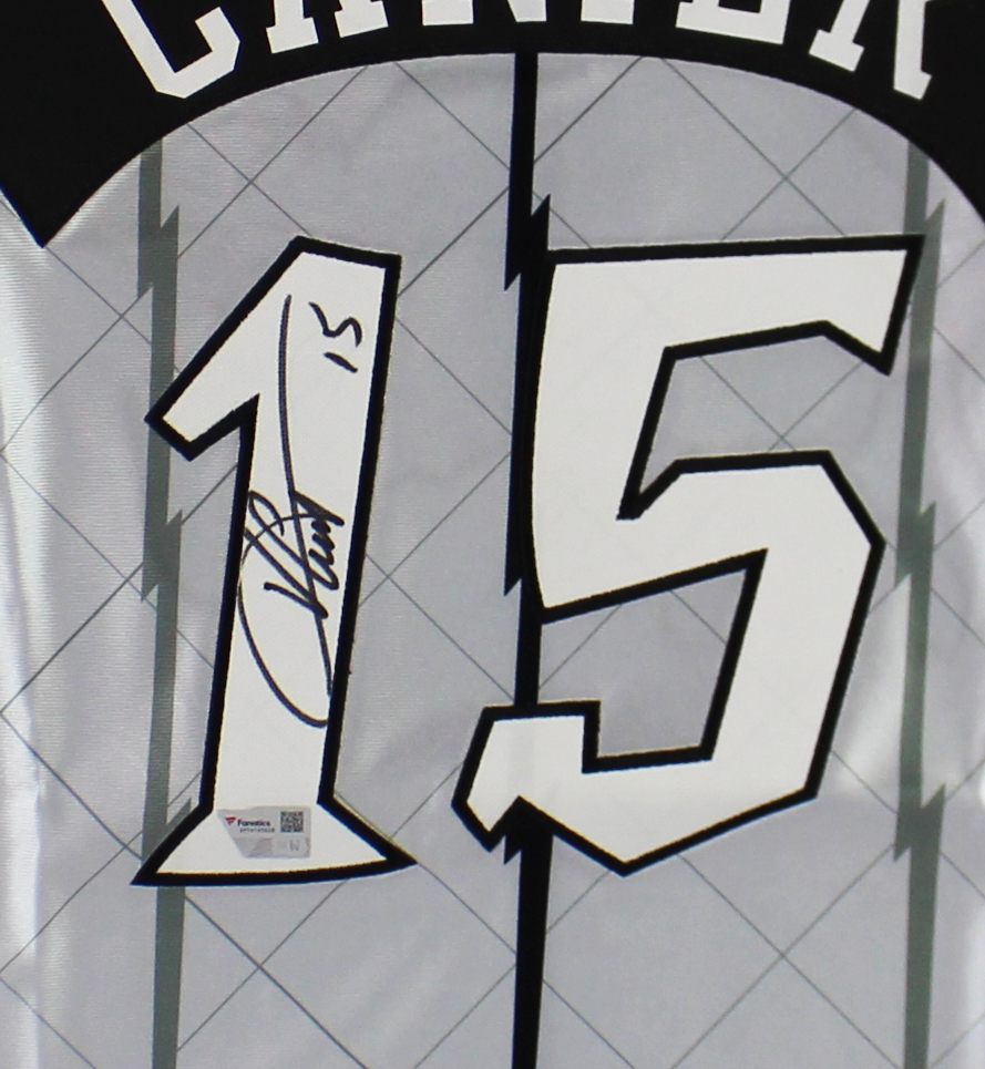 Vince Carter Signed Toronto Raptors Mitchell & Ness 1998-99 Platinum NBA Jersey - Image 2