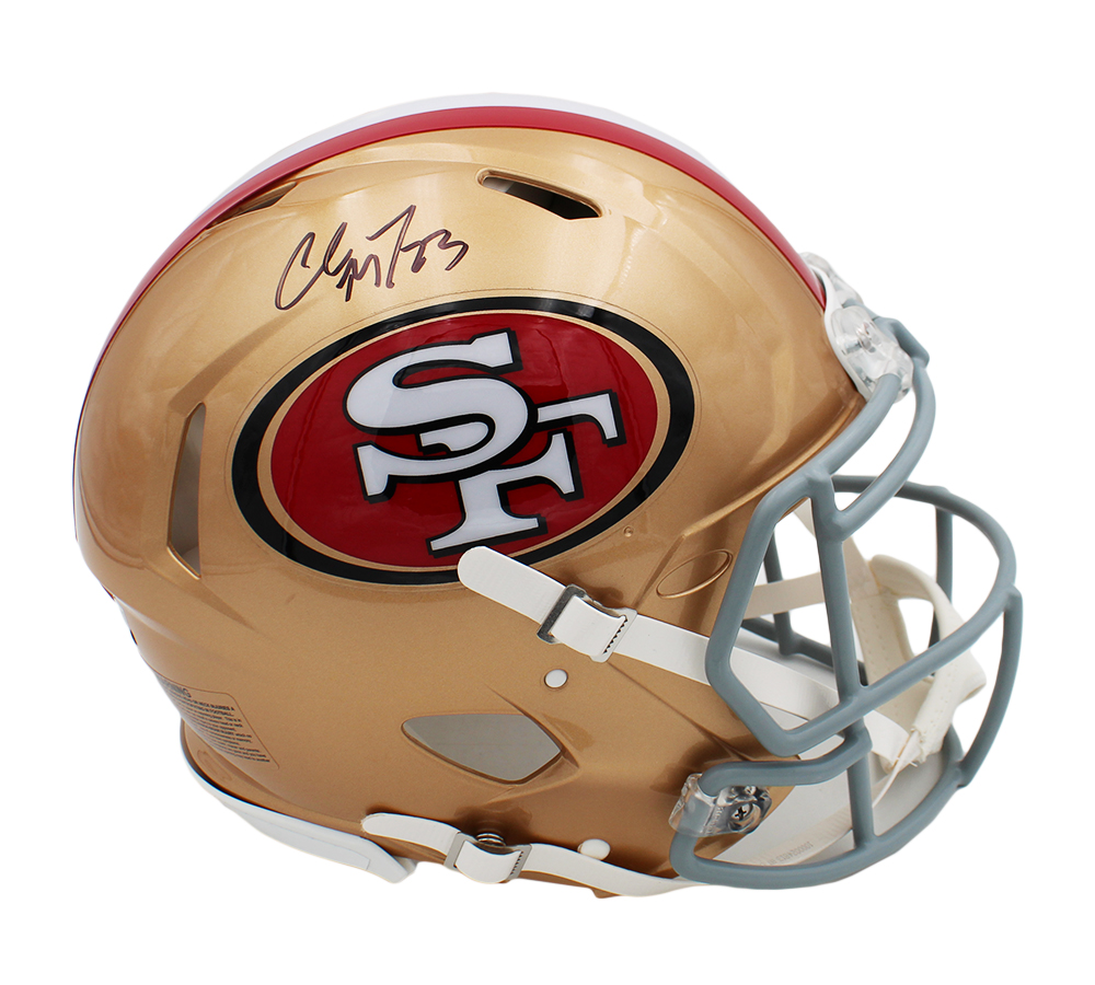 Christian McCaffrey Signed San Francisco 49ers Speed Authentic NFL Helmet
