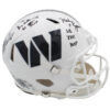 Mark Rypien, Joe Theismann, and Doug Williams signed Washington Commanders Speed Authentic Salute to Service 3 NFL Helmet with 3 Inscriptions - Image 3
