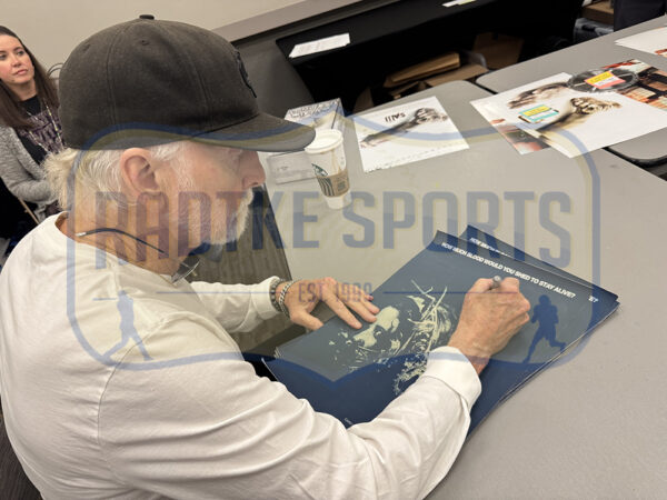 Tobin Bell Signed Saw Movie Unframed 12x18 Reverse Bear Trap Canvas Photo with "Jigsaw" Inscription - Image 3