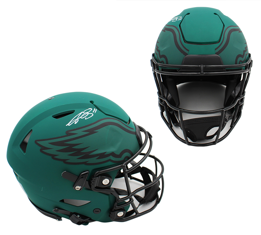 AJ Brown Signed Philadelphia Eagles Speed Flex Authentic Rave NFL Helmet