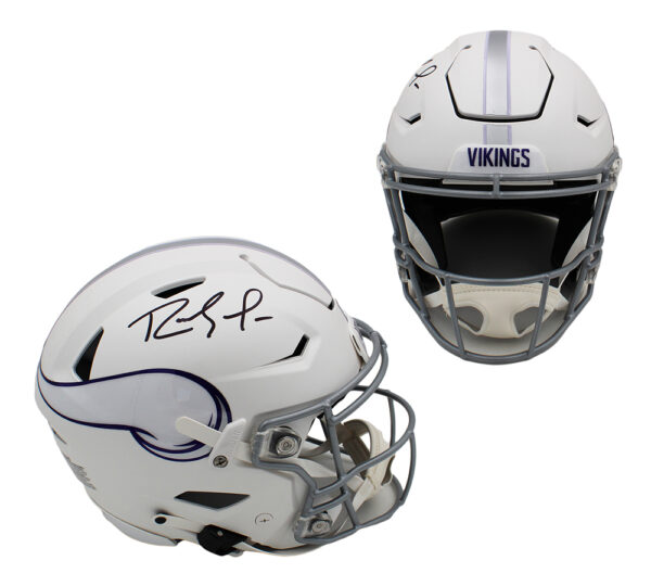 Randy Moss Signed Minnesota Vikings Speed Flex Authentic Alternate White NFL Helmet