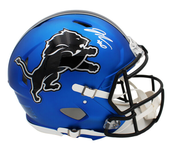 Jahmyr Gibbs Signed Detroit Lions Speed Authentic 2024 Alternate NFL Helmet