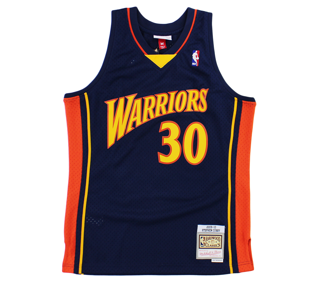 Steph Curry Signed Golden State Warriors Mitchell & Ness Navy Blue NBA Jersey - Image 3