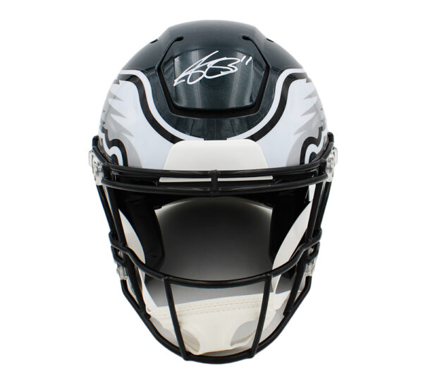 AJ Brown Signed Philadelphia Eagles Speed Flex Authentic NFL Helmet - Image 3