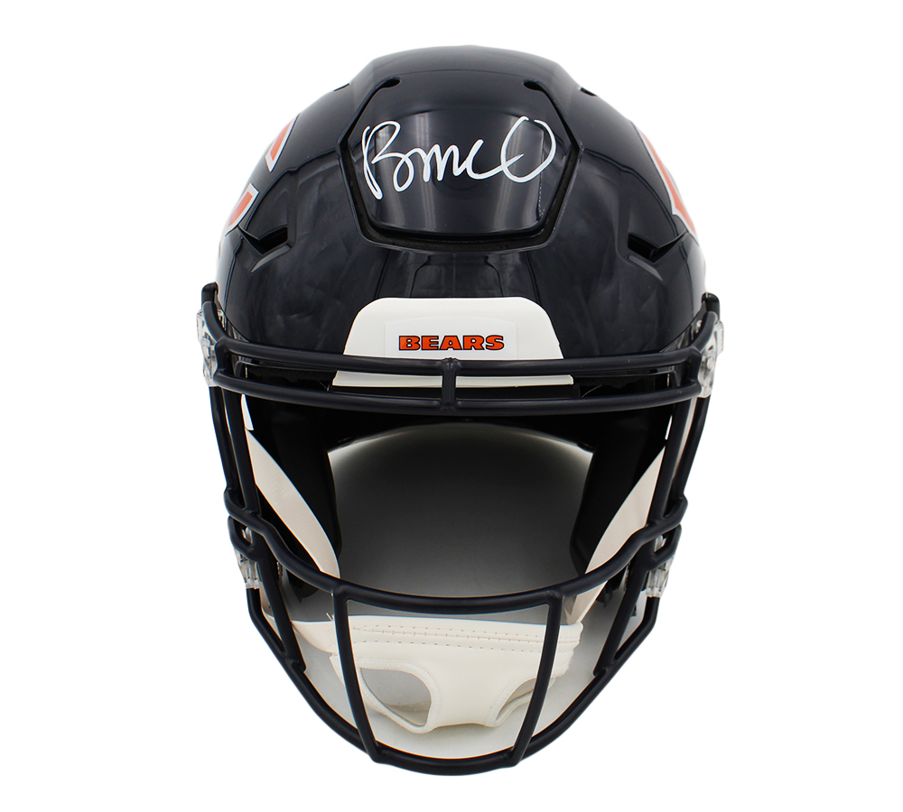 Rome Odunze Signed Chicago Bears Speed Flex Authentic NFL Helmet - Image 3