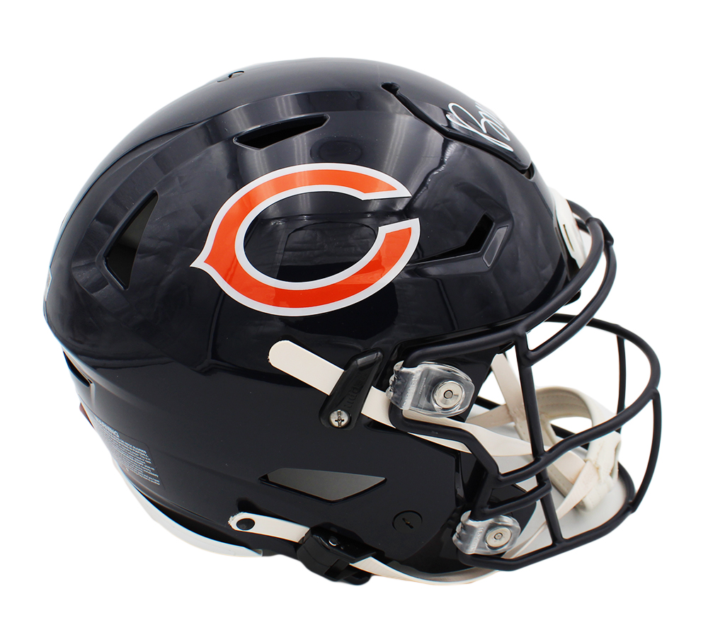Rome Odunze Signed Chicago Bears Speed Flex Authentic NFL Helmet - Image 2