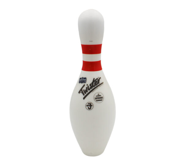 Pete Weber Signed Twister White Bowling Pin with "Who Do You Think You Are? I Am!!" Inscription - Image 2