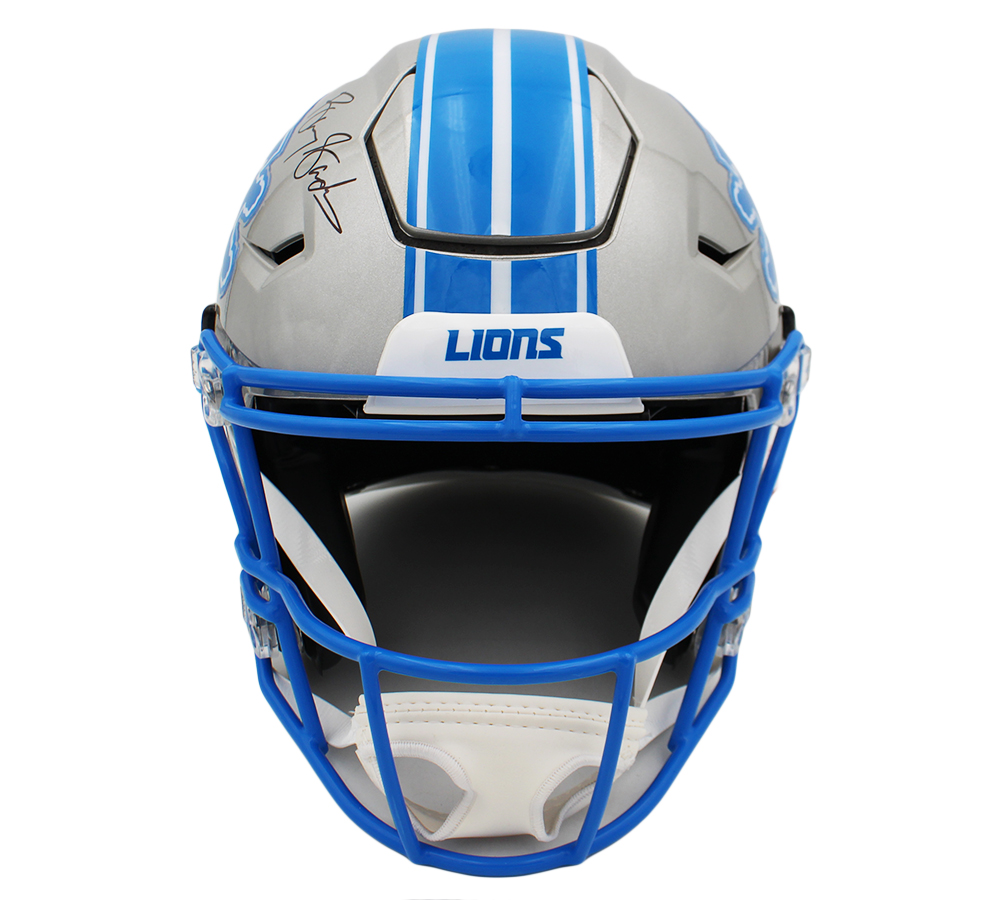Barry Sanders Signed Detroit Lions Speed Flex Authentic NFL Helmet - Image 3