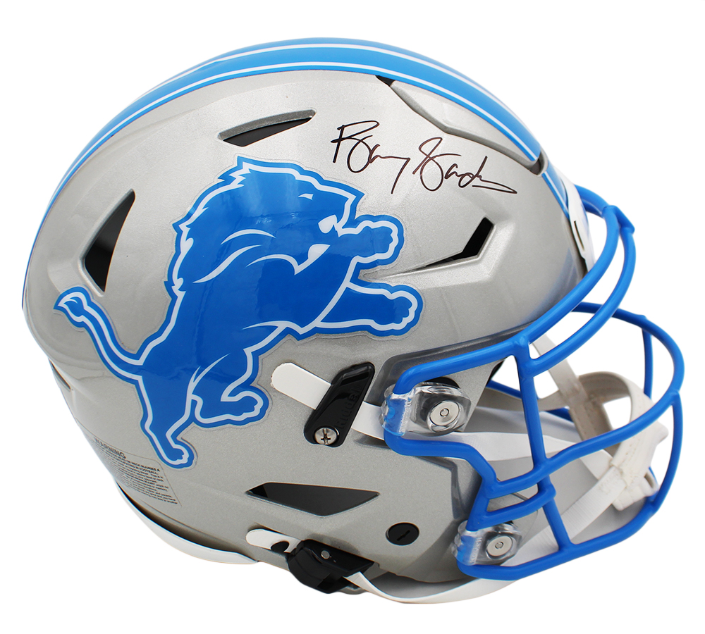 Barry Sanders Signed Detroit Lions Speed Flex Authentic NFL Helmet - Image 2