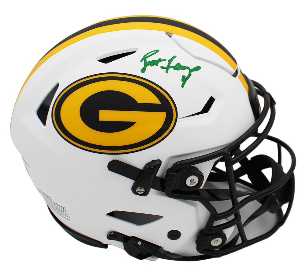 Brett Favre Signed Green Bay Packers Speed Flex Authentic Lunar NFL Helmet - Image 2