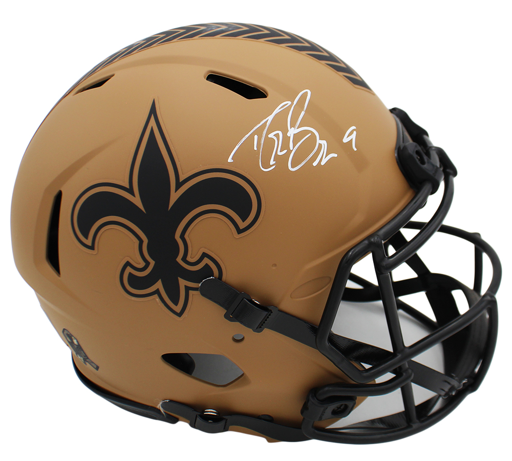 Drew Brees Signed New Orleans Saints Speed Authentic Salute to Service 2 NFL Helmet