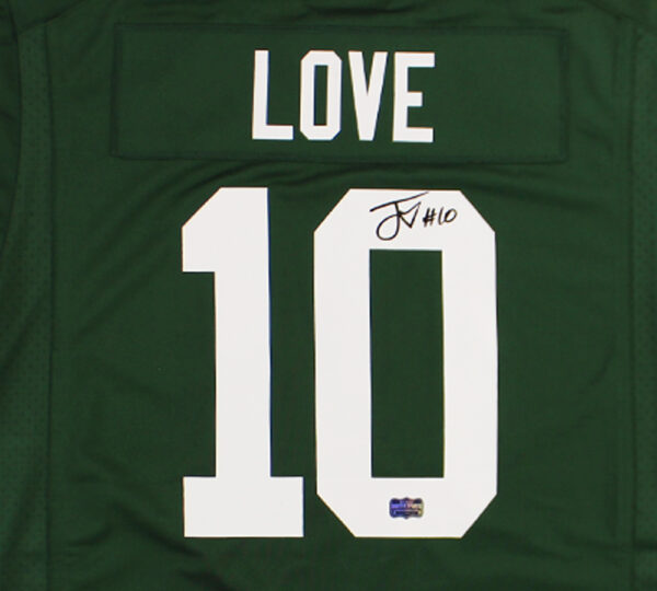 Jordan Love Signed Green Bay Packers Nike Game Green NFL Jersey - Image 2