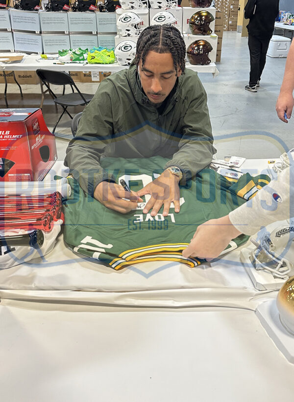 Jordan Love Signed Green Bay Packers Nike Game Green NFL Jersey - Image 5