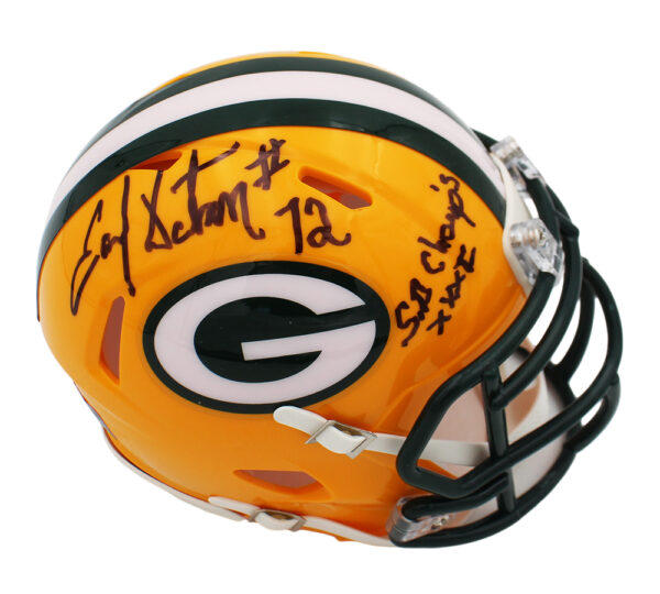 Earl Dotson Signed Green Bay Packers Speed NFL Mini Helmet with "SB XXXI Champs" Inscription