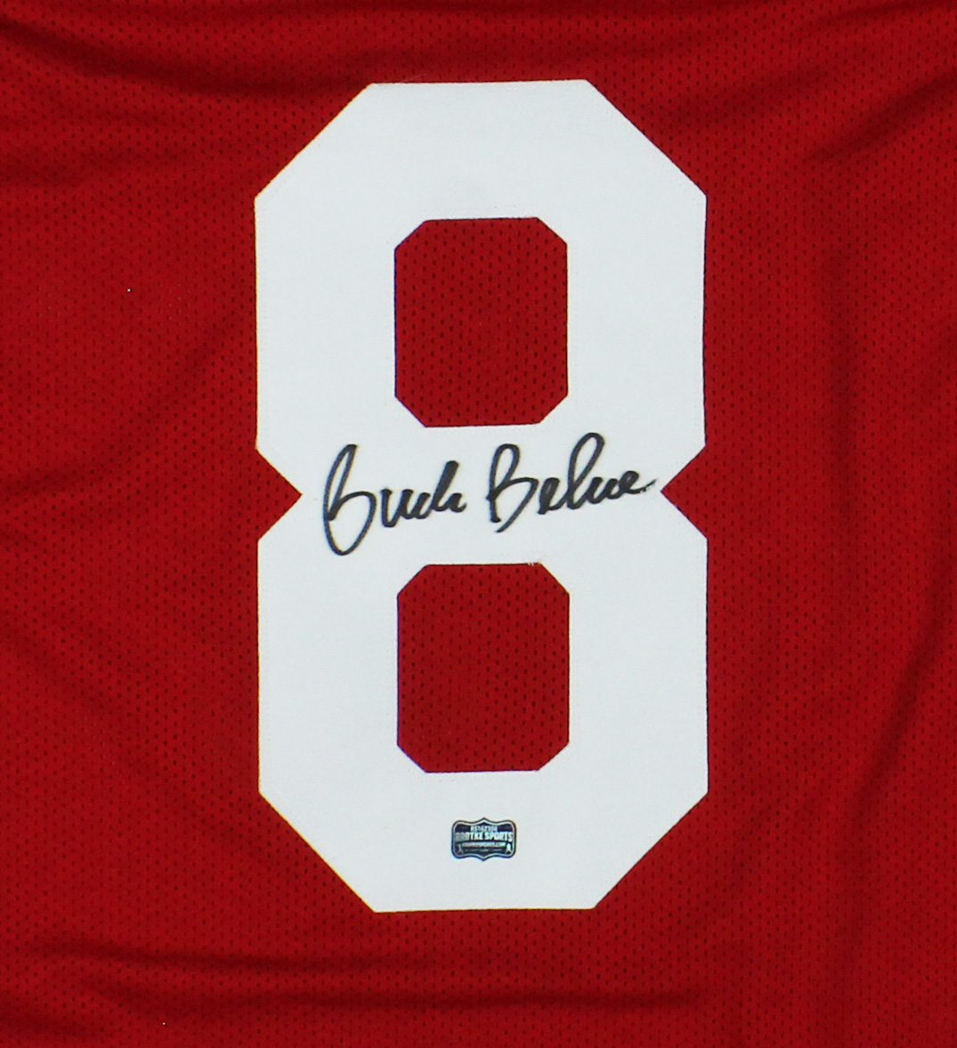 Buck Belue Signed Georgia Custom Red Jersey - Image 2