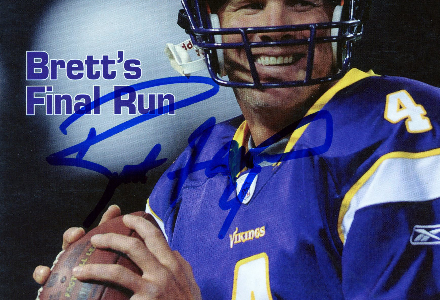 Brett Favre Signed Green Bay Packers Minnesota Score Magazine - 2009 Bretts Final Run Issue - Image 2