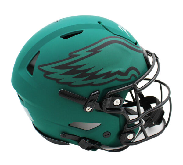 Jalen Carter Signed Philadelphia Eagles Speed Flex Authentic Rave NFL Helmet - Image 2