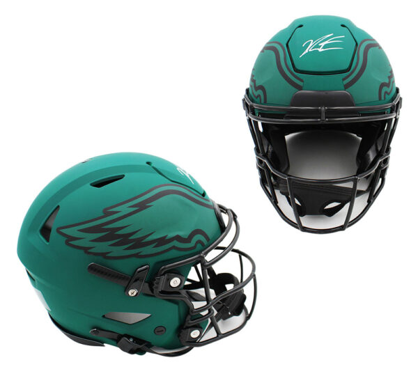 Jalen Carter Signed Philadelphia Eagles Speed Flex Authentic Rave NFL Helmet