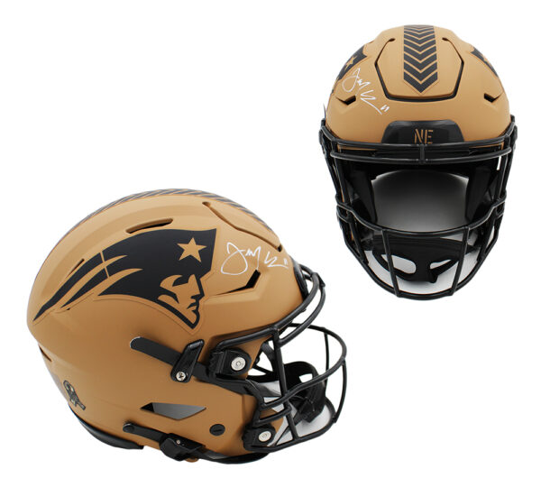 Julian Edelman Signed New England Patriots Speed Flex Authentic Salute to Service 2 NFL Helmet